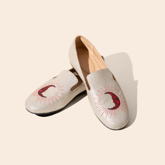 Moon Silver Loafers by Kiki Price – Celestial Style & Comfort - Picture 2 of 5
